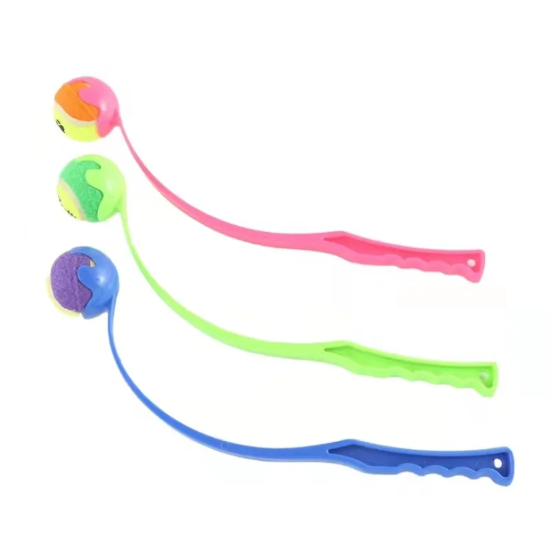 

Dog Ball Pet Tossing Club Dog Training Fluorescent Toy Balls Thrower Outdoor With Tennis Training Throwing Pet Interactive Toys