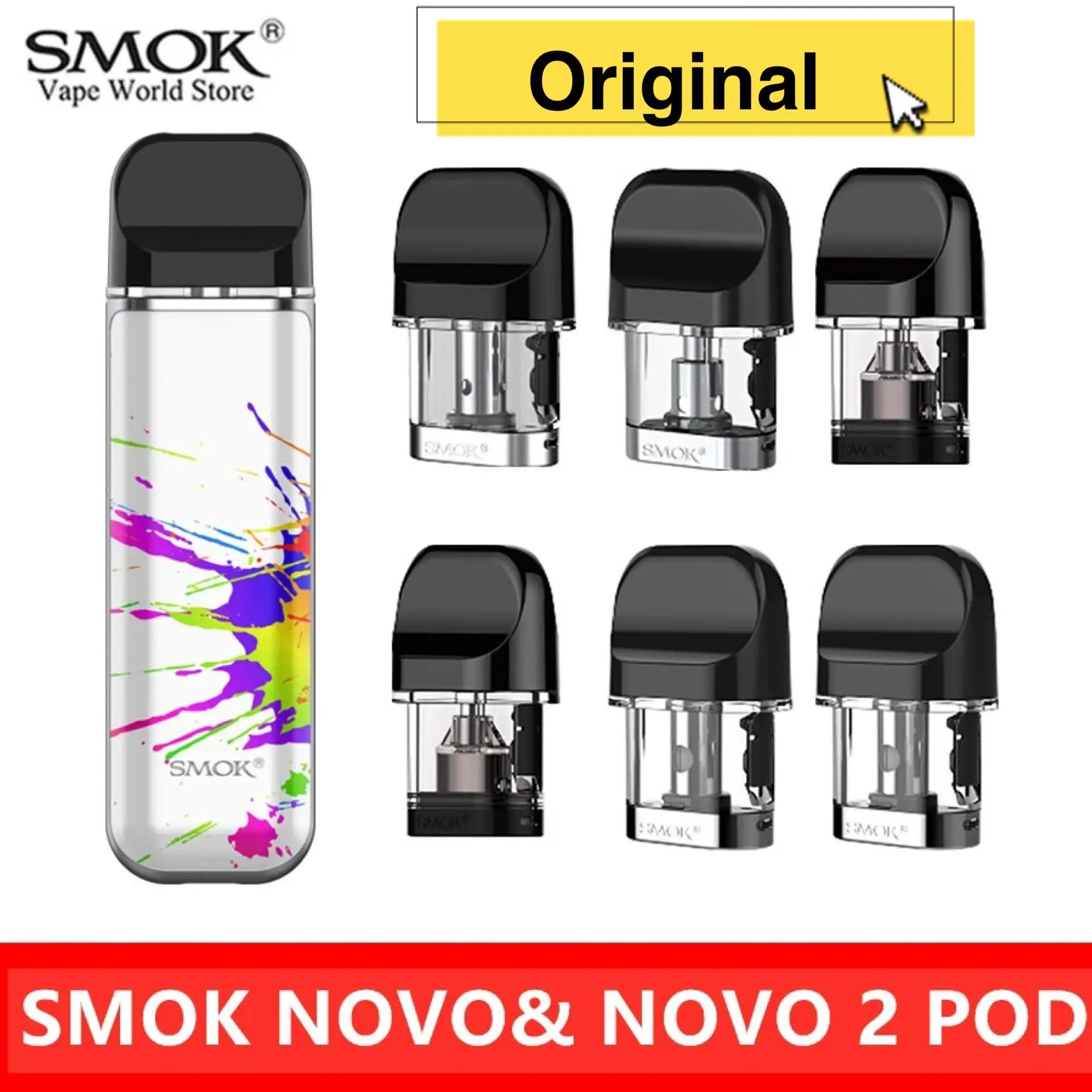 

Original SMOK NOVO 2 Pod Cartridge Coil Meshed Quartz DC Resistance core Electronic Cigarette Atomizer Vaporizer Novo X Pod Coil