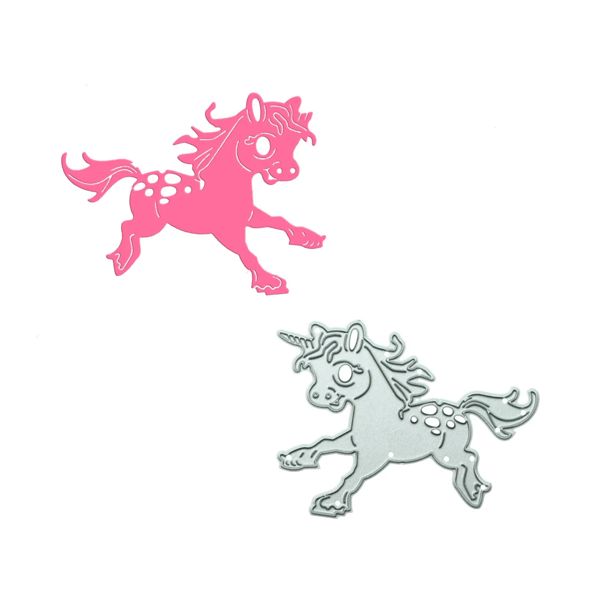 Металлические высечки мультяшный конский узор перфоратор ручная работа