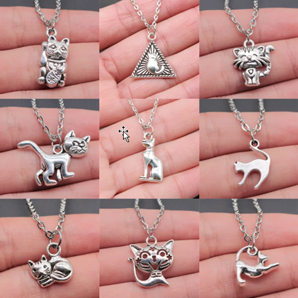 1 шт. Подвески в виде кота и мыши модное ожерелье винтажное подарок | Украшения