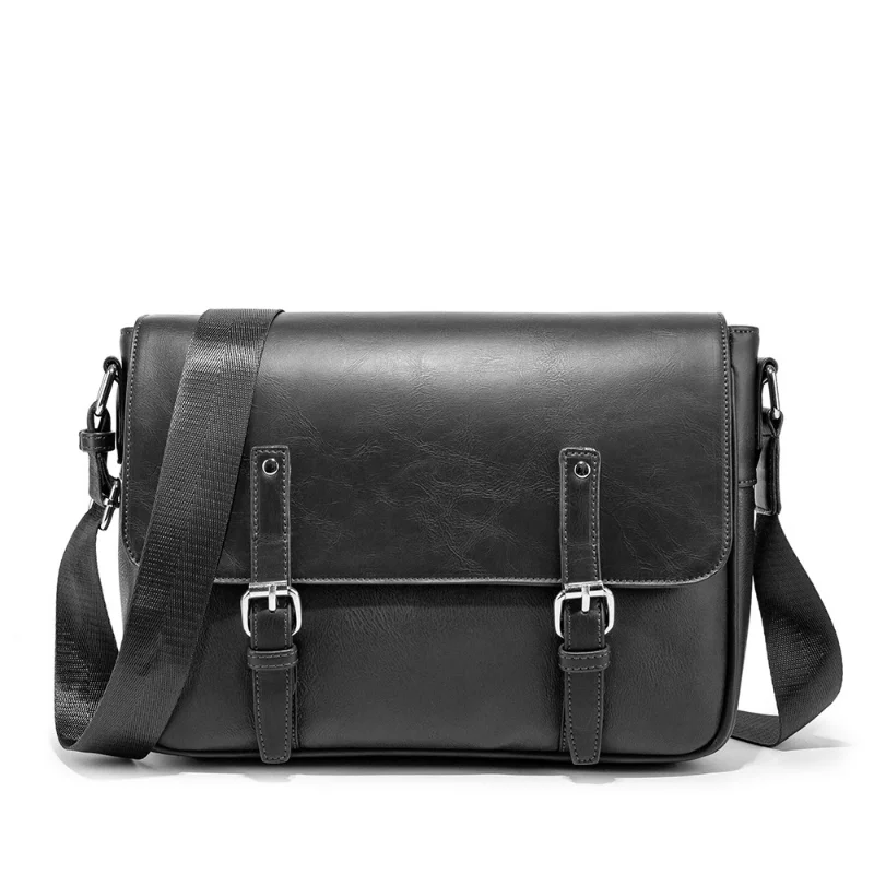 Men's PU Cover Leather Shoulder Bags Crossbody Chest Packs for Men Japanese Style Fashion сумка мужская Messenger Bag Purse Sac