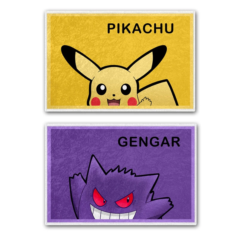 

Мультяшный напольный коврик с покемоном, нескользящий домашний силиконовый коврик для ванной комнаты с аниме, шамандер, Пикачу, гэнгар, Бул...