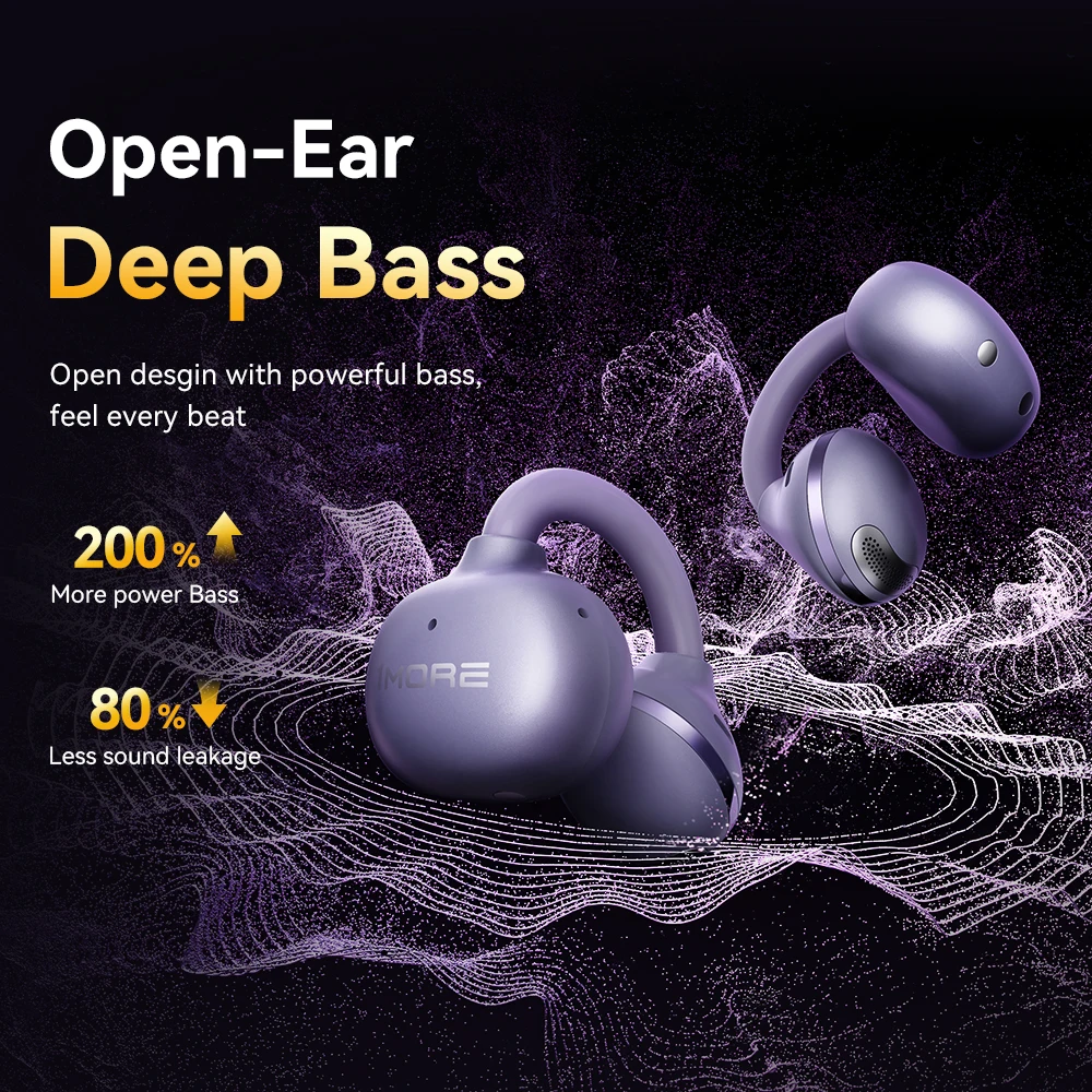 Фото Беспроводные наушники 1More Open Ear Bluetooth Earbuds S21 с Bluetooth 6.0, LDAC, Hi-Res Audio, IPX5, 26 часов работы от батареи №2