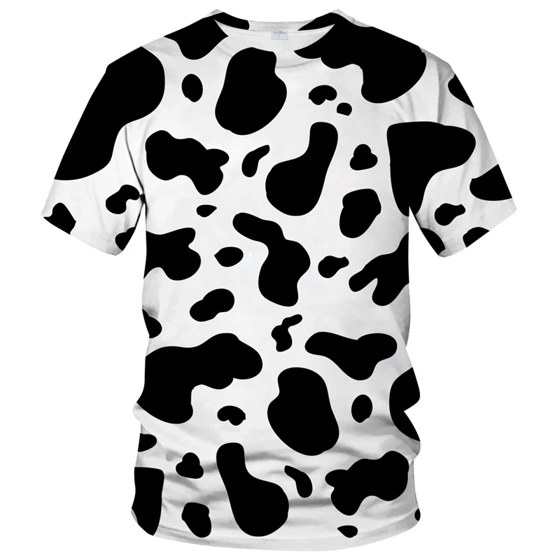 

Dairy Cattle Graphics T Shirts For Men 3D Printed Summer Streetwear Casual Fashion Cute Short Sleeve Kid Tee Shirt Tops Clothe
