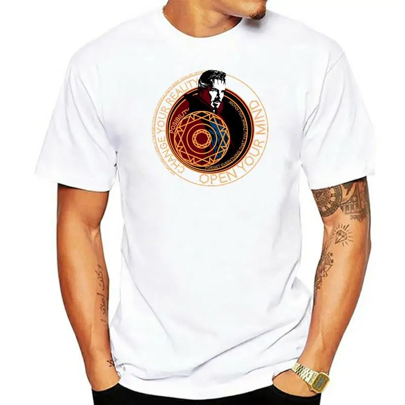 one yona Doctor Strange T Shirt Dr T-Shirt Man Graphic Tee Awesome Classic Cotton Short Sleeve Plus size Tshirt
