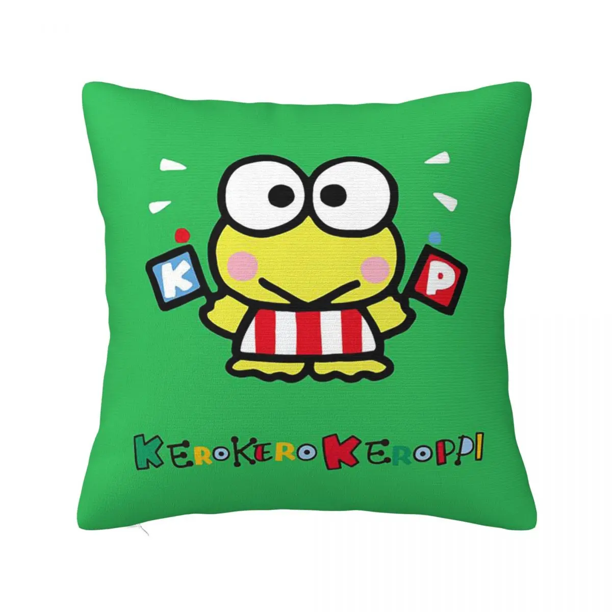 

Чехол-наволочка в клетку с рисунком, 40x40 см