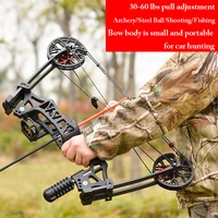 m109e compound bow 30 60 lbs hunting bow set steel ball bow archery dual purpose left right handed composite pulley bow arrow