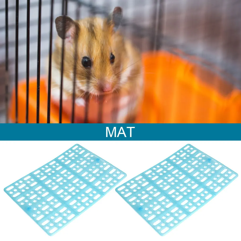 

Anti-slip Pet Feet Mat Plastic Grids Pet Relax Pad Animal Cage Hole Cushion