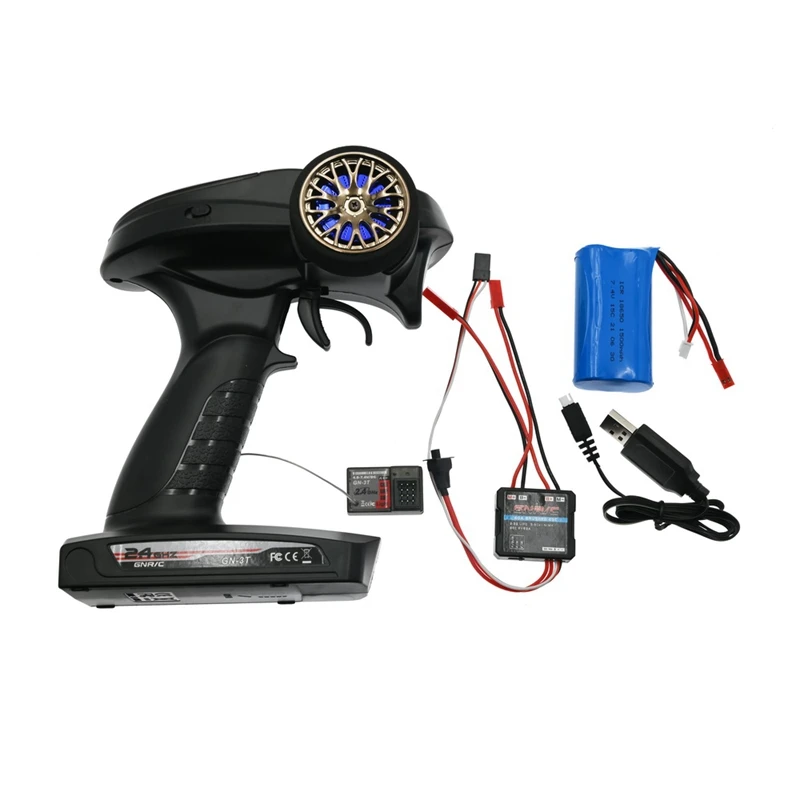 

2.4G CH3 Remote Controller Kit Transmitter 40A ESC Receiver Battery Set for WPL C14 C24 MN D90 MN99S MN86S RC Car Parts