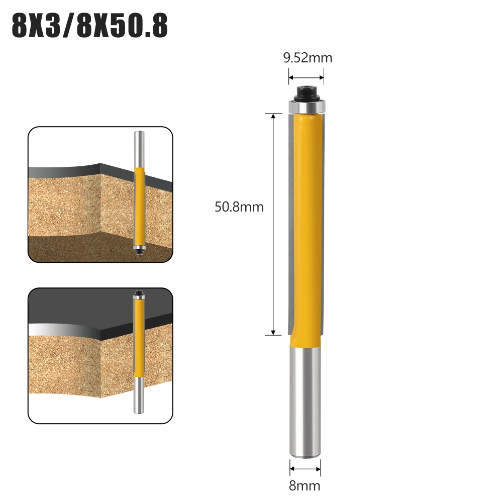 Концевая фреза JGZUI 8 мм, твердосплавная, для дерева