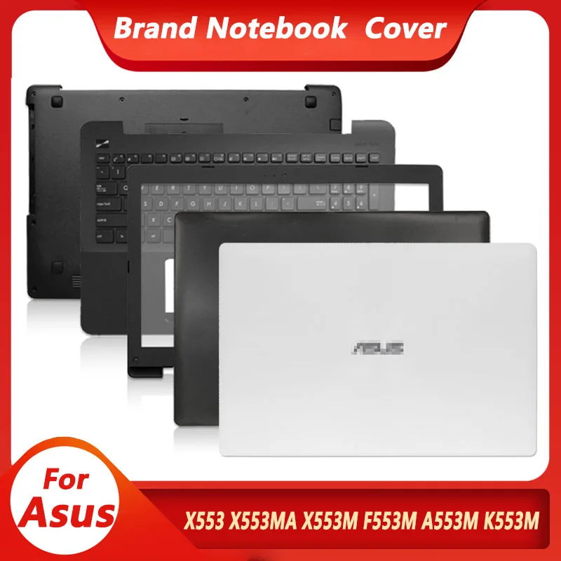 

Laptop Case For ASUS X553 X553M X553MA K553M K553MA F553M F553MA LCD Back Cover Front Bezel Palmrest Bottom Case Non Touch New