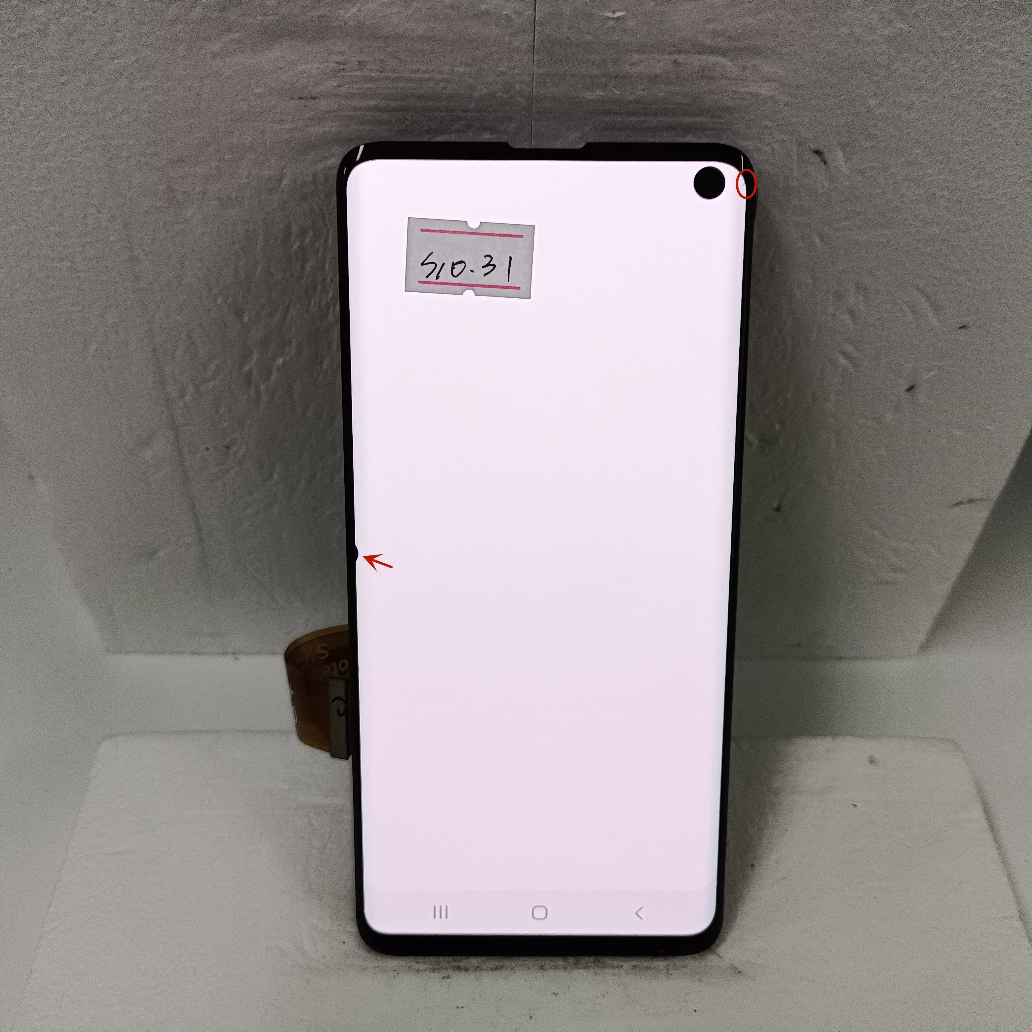 100% ЖК-дисплей для SAMSUNG Galaxy S10 G973F/DS G973U G973 SM-G973 ЖК-дисплей дигитайзер сенсорного экрана в сборе с черной точкой