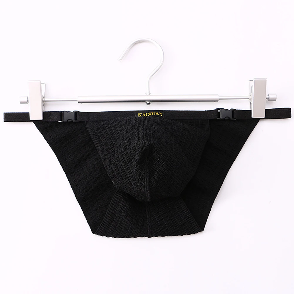 Мужские трусики с бандажами сексуальные вязаные короткие трусы для нижнего