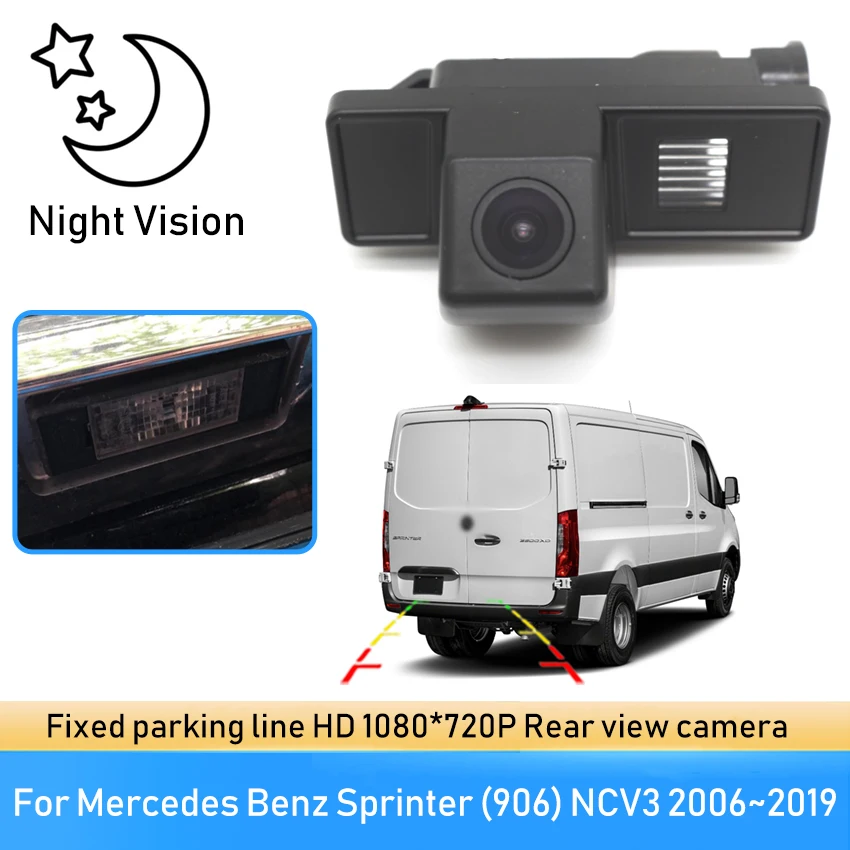 

140 Degree CCD Car Reverse Reversing Camera Vehicle Rear View Camera For Mercedes Benz Sprinter (906) NCV3 2006~2017 2018 2019
