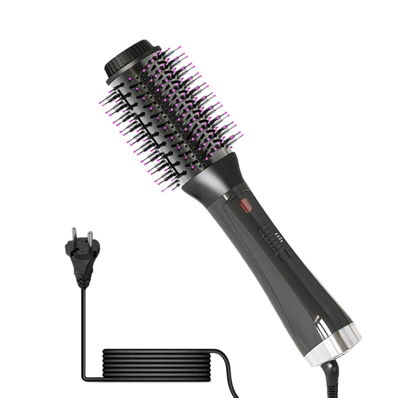 

Hair Dryer Hot Air Brush 3In1 Hair Dryer Brush Negative Ion Ceramic Blow Dryers Straightener Curl Hair Brush EU Plug