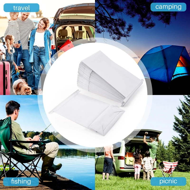 50 шт. пакеты для рвоты белые сумки утренней толпы и вешалок дорожная одноразовая