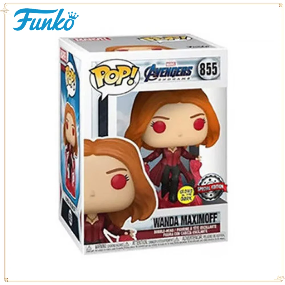 Фото FUNKO POP Marvel игрушечные фигурки популярный герой Ванда Maximoff красивая кукла модель ручной работы забавная рождественская коллекция подарочная игрушка №1