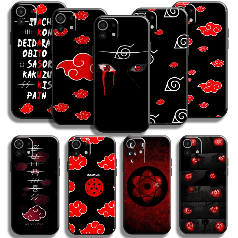 

Akatsuki Uchiha Itachi Sharingan For Xiaomi Mi 11 Mi 11 Lite 5G Phone Case Silicone Cover Soft Liquid Silicon Funda Back Coque