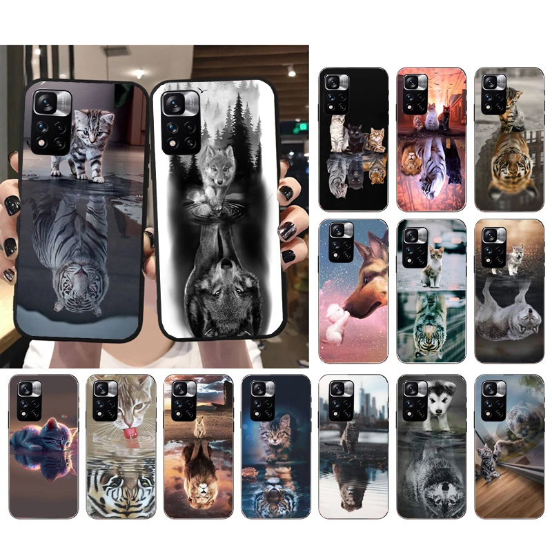 

Baby Cat Dog Wolf Tiger Phone Case for Xiaomi Redmi Note 12 Pro 11S 11 10 Pro 9Pro Note9 10S Redmi 10 9C 9A Funda