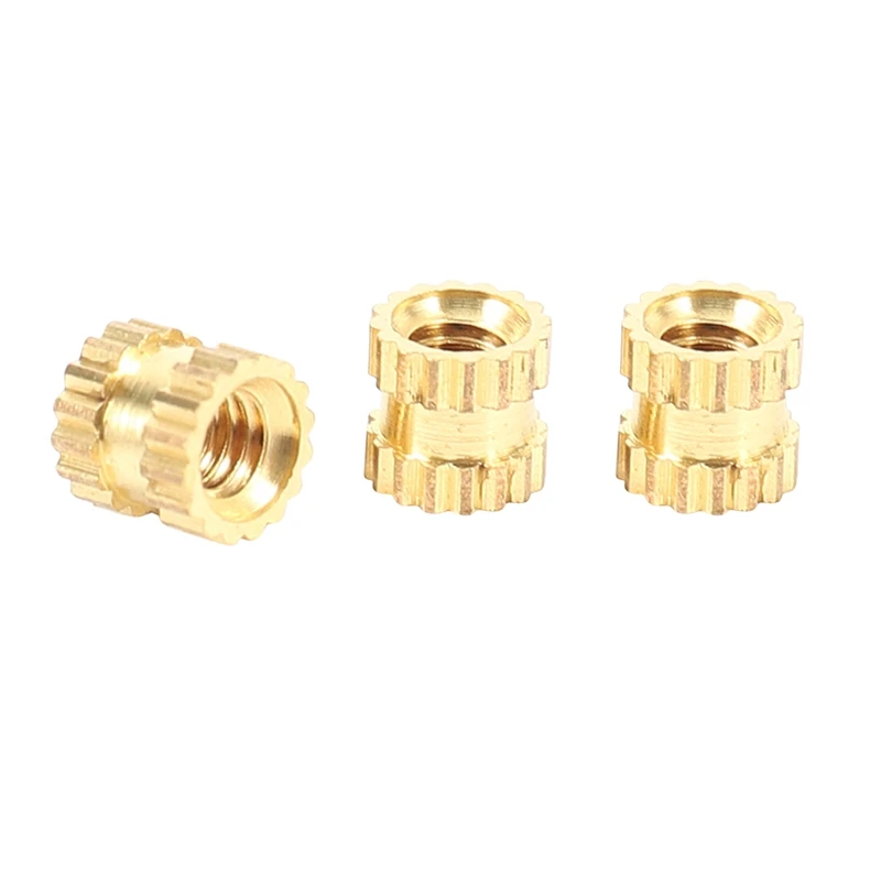 Акция! Резьбовая латунная рифленая вставка с внутренней резьбой 2 3 х3 мм