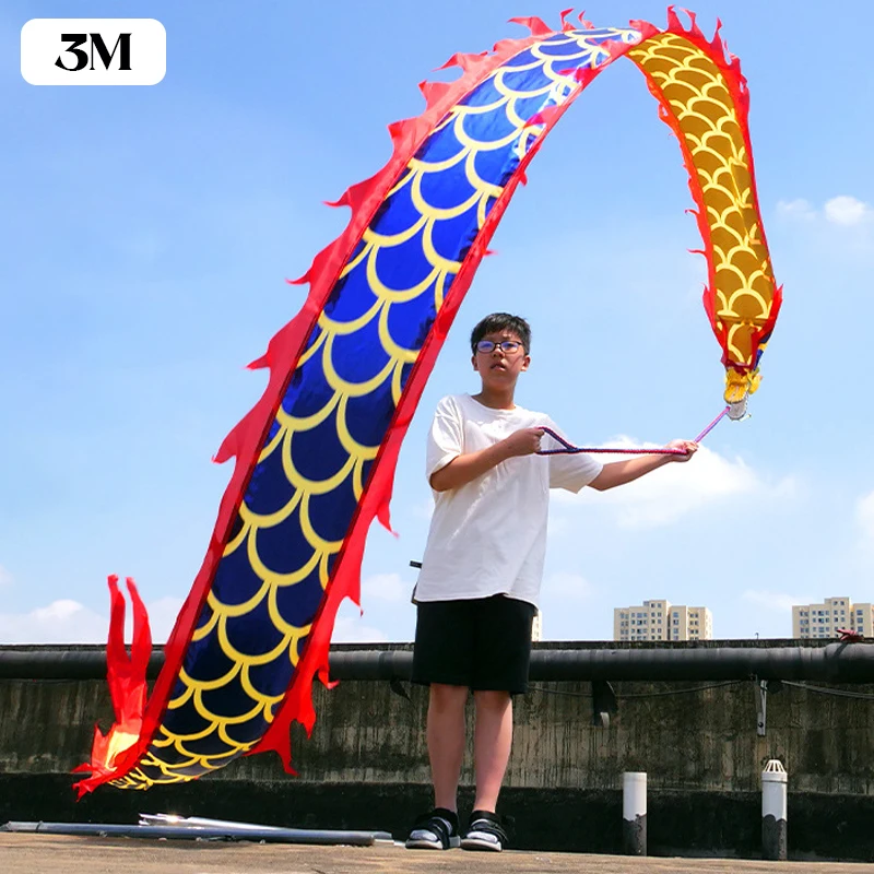 

Танцевальная лента-фонарь-дракон 3/5м