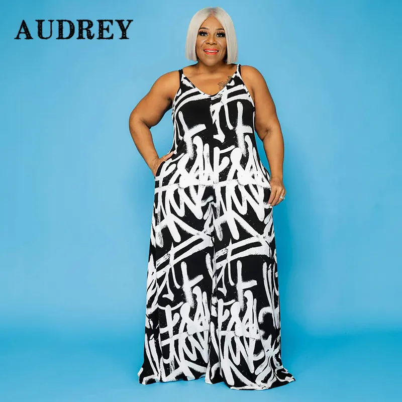

2022 New plus size women clothing Sexy African Style Floral Print Retro Dress for Women Elegant Fashion V-neck rompers 5xl