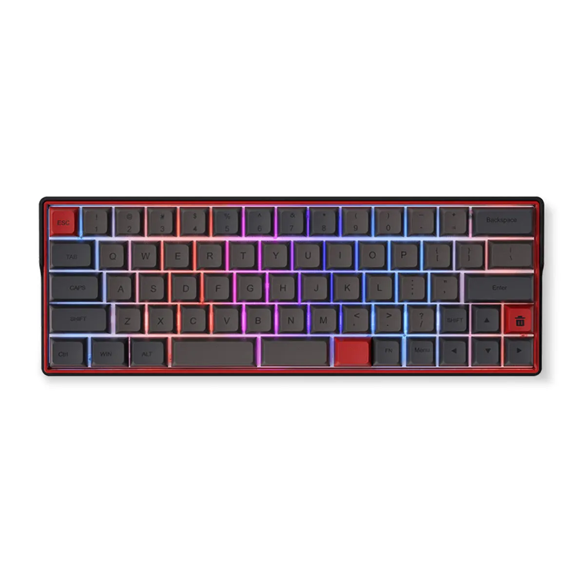 

Dropshipping Kemove DK66 Wireless Mechanical Keyboard Gamer Hot Swap RGB Backlight Type-C Gaming Tastatur 60 64/66 key Keyboards