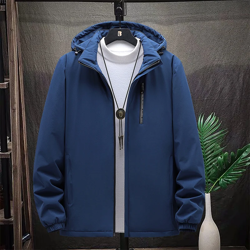 Autumn and winter corporate jacket popular plush oversized men's warm and versatile cotton jacket men's coat men's cotton jacket