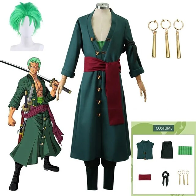 

Anime One Piece Cosplay Roronoa Zoro Costume