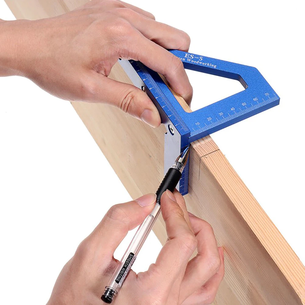 3D многоугловая измерительная линейка квадратный транспортир из алюминиевого