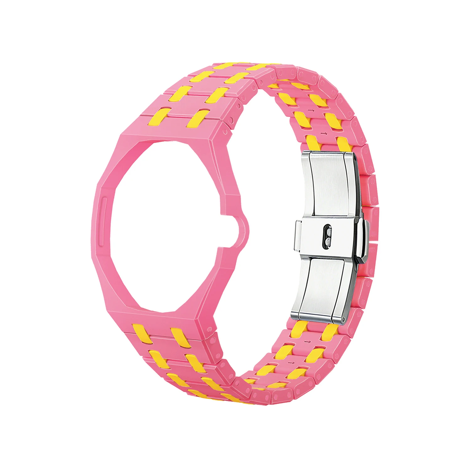 Фото Комплект для модификации часов Swatch x AP Royal Pop Bioceramic: корпус, ремешок, карманный механизм для замены браслета на наручный. №4