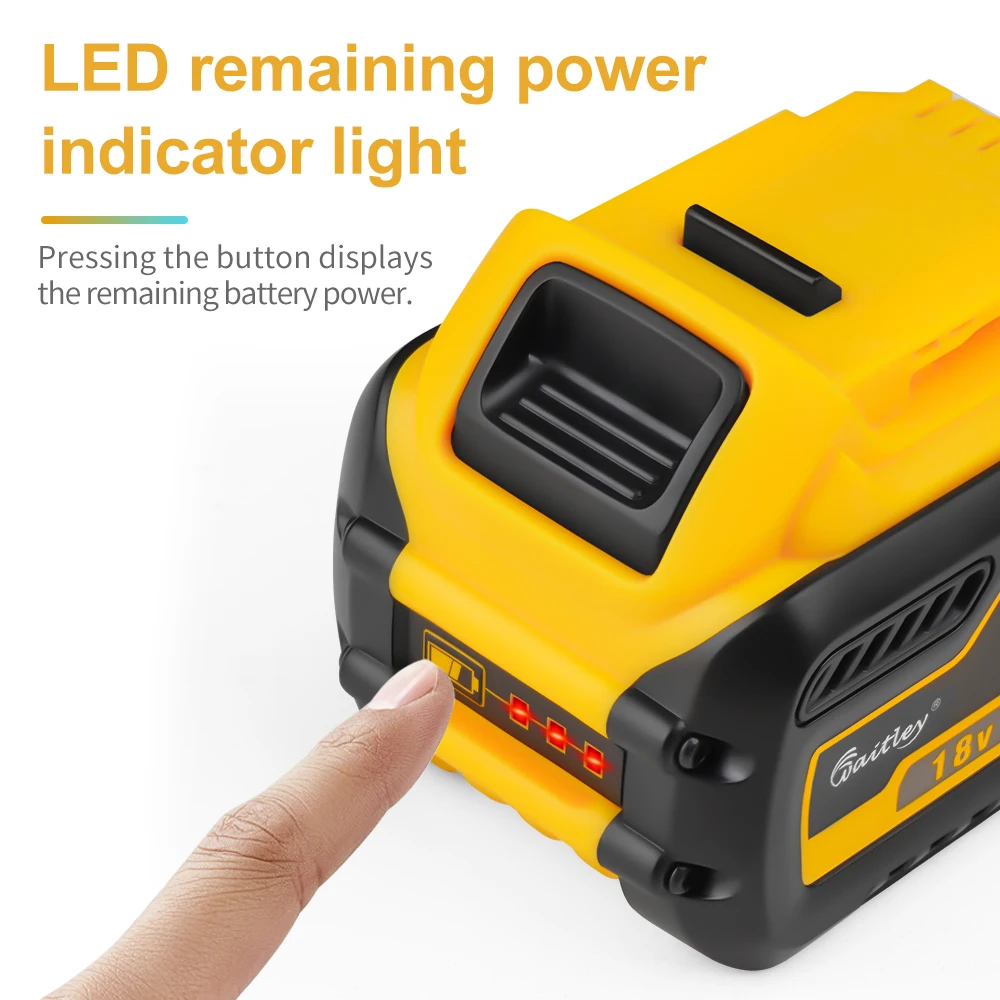Литий-ионный аккумулятор Waitley 20V 60V 9.0Ah для электроинструментов DEWALT FlexVolt, замена литиевых батарей DCB609 DCB606 18V54V (art.: 3920dbf9ac047) - 3920dbf9ac047
