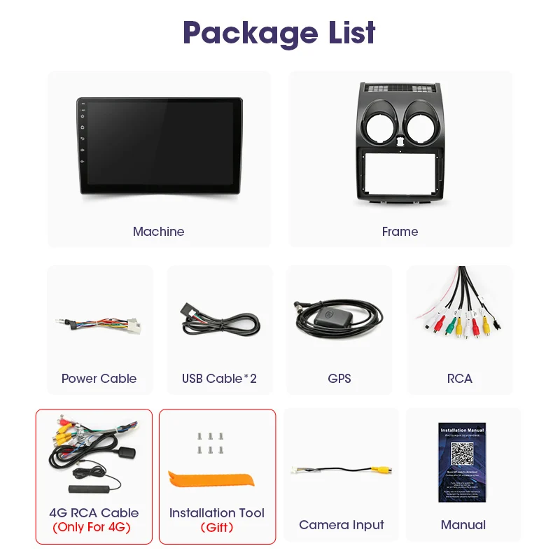 $89.89 2 Din Android 11 for Nissan Qashqai J10 2006-2013 Car Radio Multimedia Video Player Navigation Carplay Stereo Speakers Head Unit