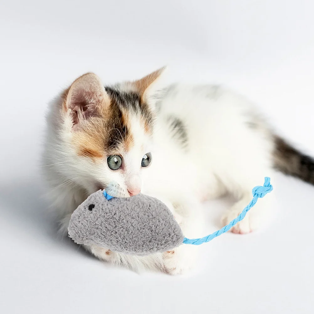 6 шт. имитация мыши и кошки игрушка для домашних кошек портативный котенок