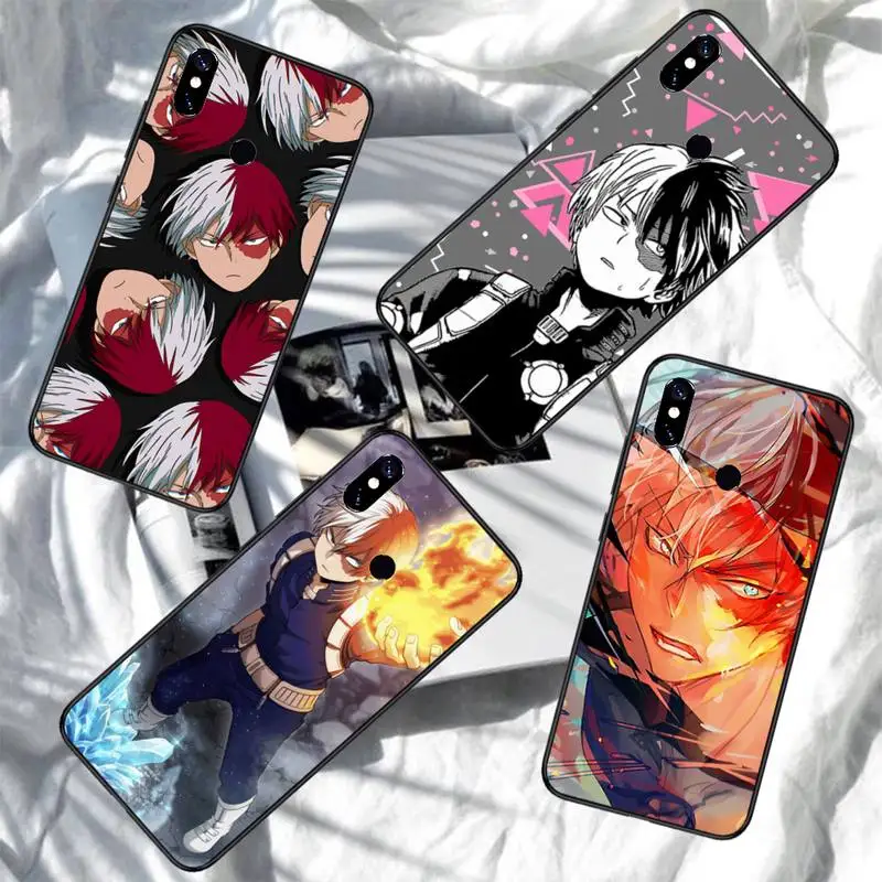 

Shoto Todoroki anime Phone Case For Xiaomi Redmi note 7 8 9 11 i t s 10 A poco f3 x3 pro lite funda shell coque cover