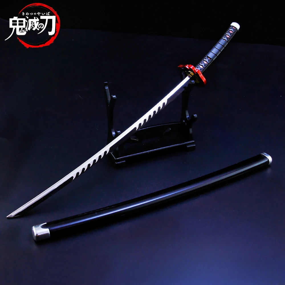 

Demon Slayer Katana Sword Kamado Tanjirou Third Nichirin Blade 25cm Metal Anime Peripheral Samurai Sword Model Gifts Toys Boys