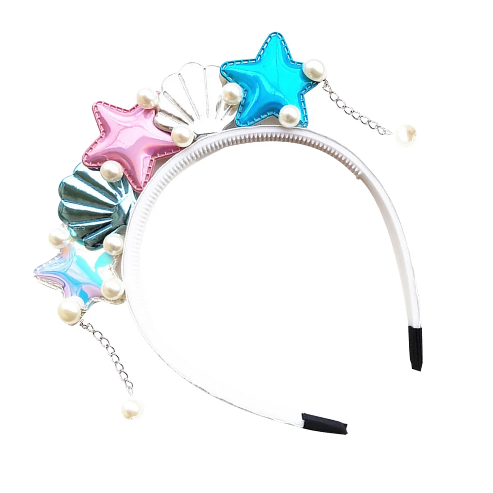 

Headband Mermaid Headbands Shell Girl Girls Headpiece Kids Sea Party Flower Hairbands Women Hairband Colored Hair Cute Plastic