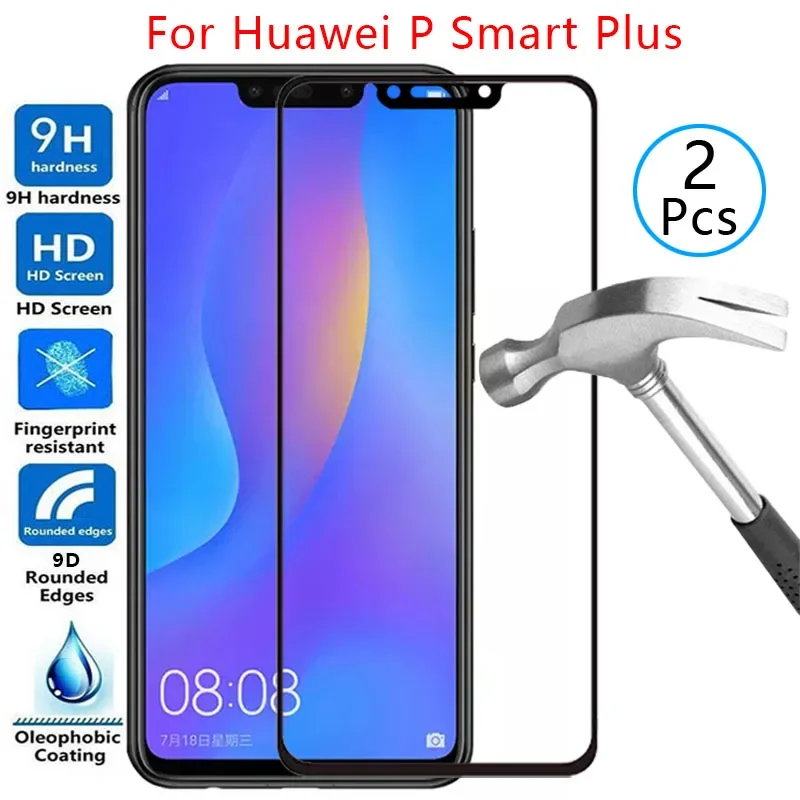 9d защитный чехол из закаленного стекла для huawei p smart plus 2018 на psmartplus psmart samrt защитная