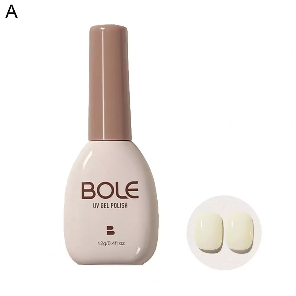 

NEW2023 Nail Varnish Beautiful Semi Translucent Harmless High- Milk Tea Jelly Nude Nail Gel Birthday Gift