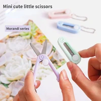 portable mini scissors creative retractable folding scissors multi functional safety cute student stainless steel small scissors
