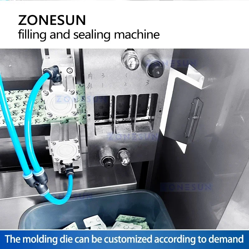 Фото ZONESUN ZS-FS120C Устройство для легкого фасования и запечатывания пакетов-саше для жидких и кремообразных продуктов №3