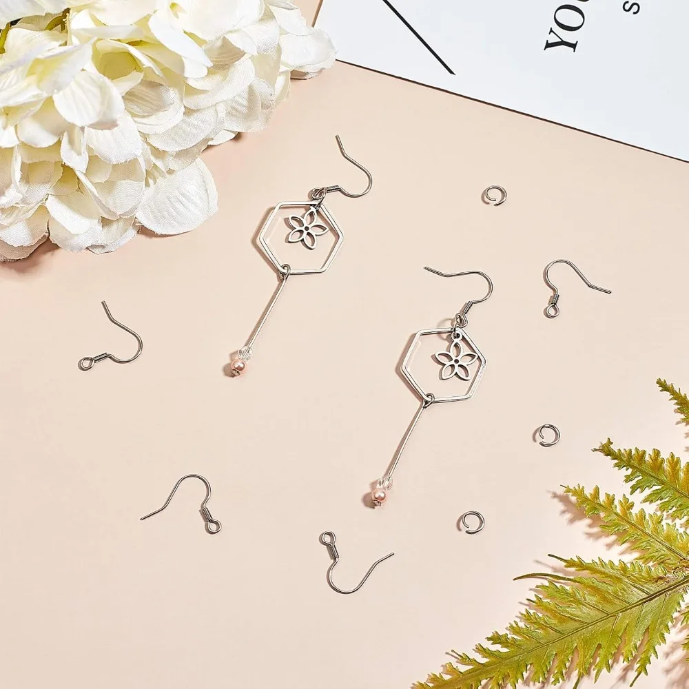 300 шт. крючки для сережек с колец скакания наборы изготовления из гипоаллергенной