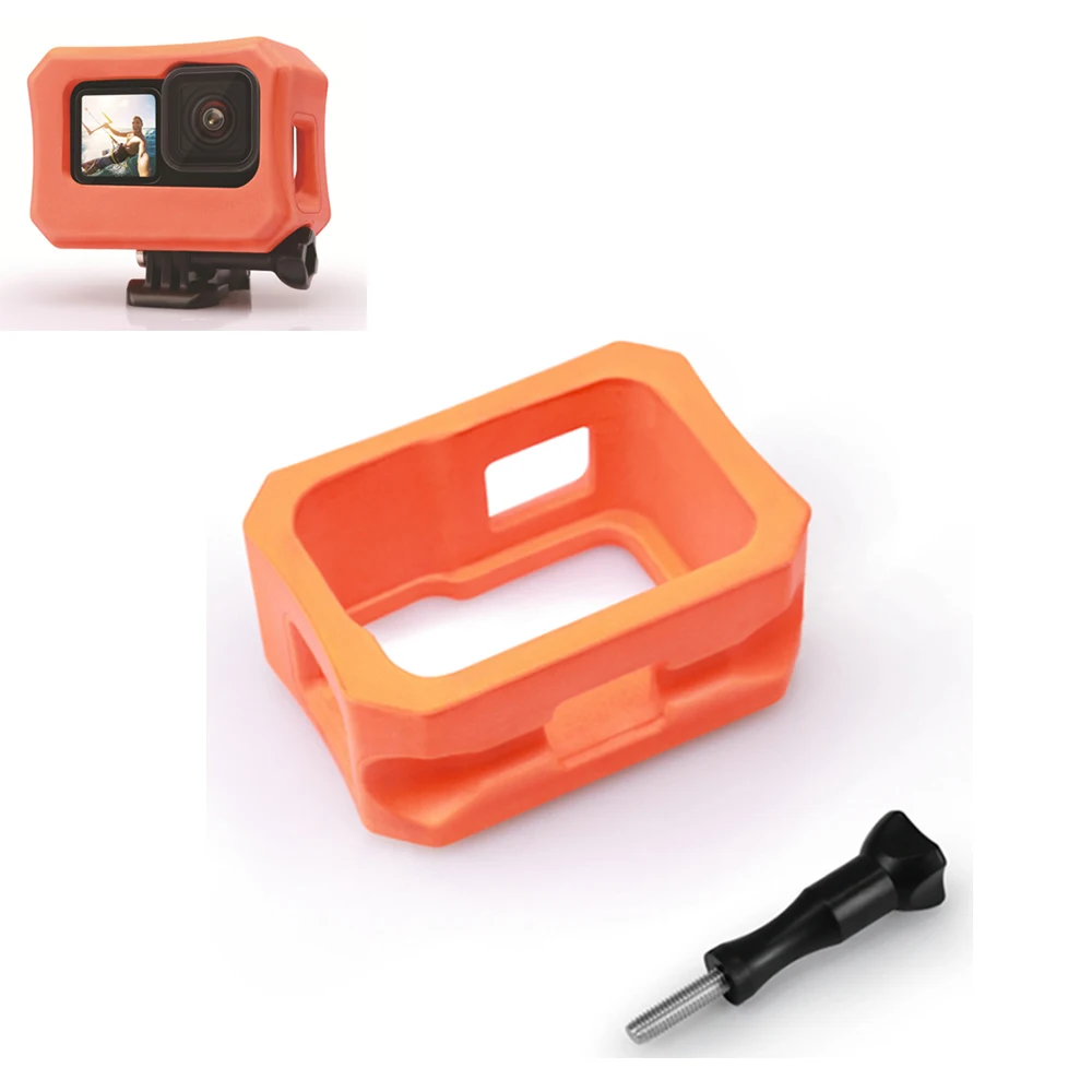 

Плавающий Ручной Чехол для дайвинга для Gopro Hero 8 9 10 оранжевый плавающий чехол Защитный чехол для серфинга аксессуары для камеры Go Pro 9