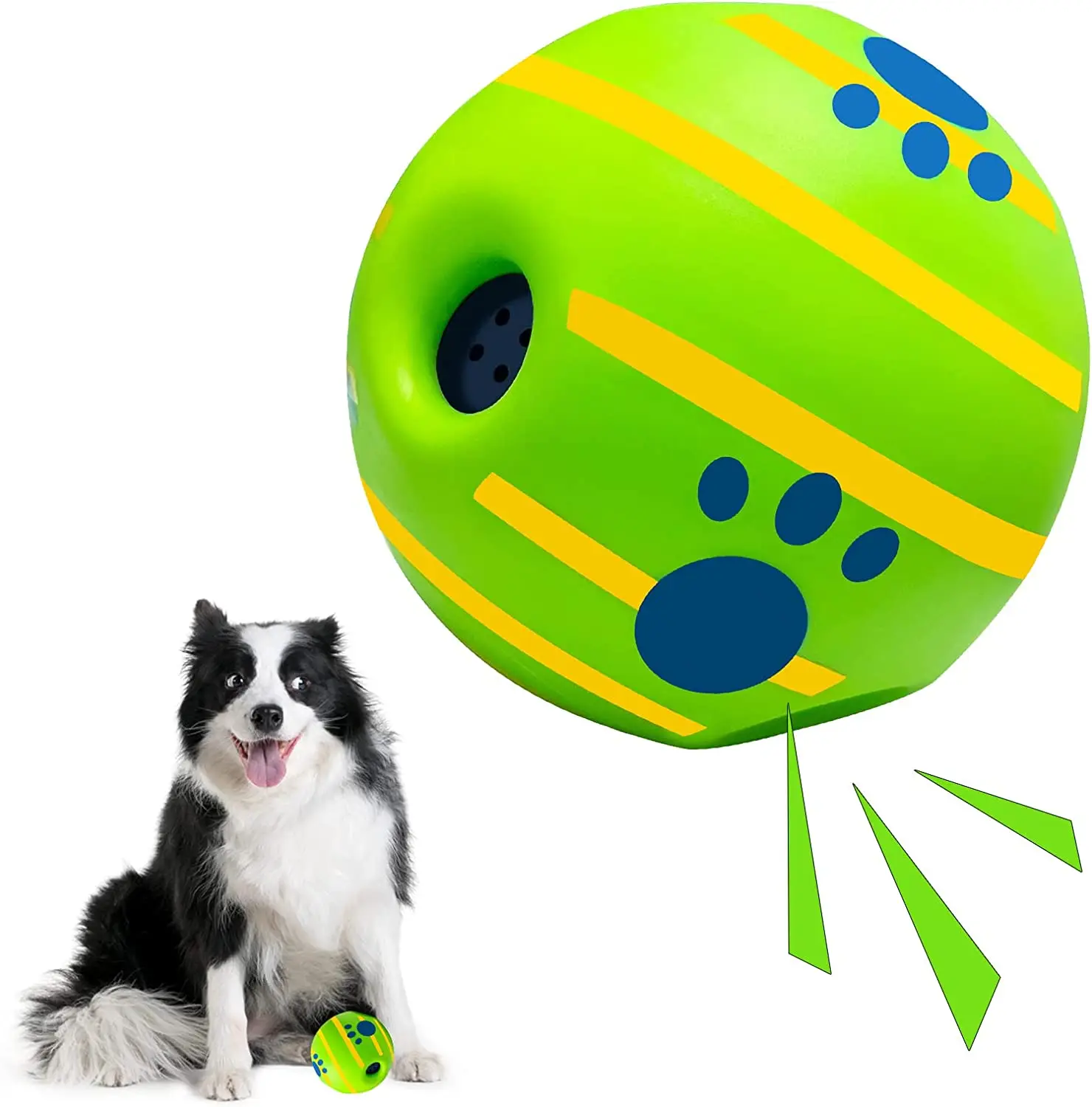 

Pet Dog Toy Sounding Ball Self-healing Giggle Ball Grinding Teeth Boredom Anti-bite Chewing Molars Dog Toys for Small Large Dogs