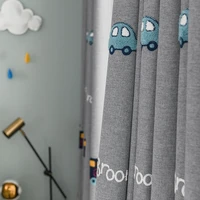 childrens new curtains embroidered curtain cloth for boys and girls room