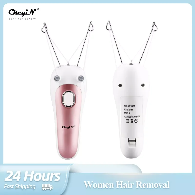 

CkeyiN Electric Epilator Lady Body Facial Hair Remover Cotton Thread Stop Hair Growth Depilatory Armpit Inhibitor Women Beauty