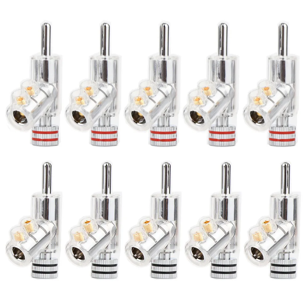 10 шт. позолоченный родий 24 К в форме пистолета перекрестный замок разъем для