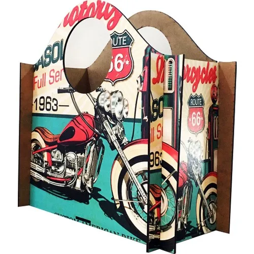 

Практичная декоративная стойка для газет и мотоциклов