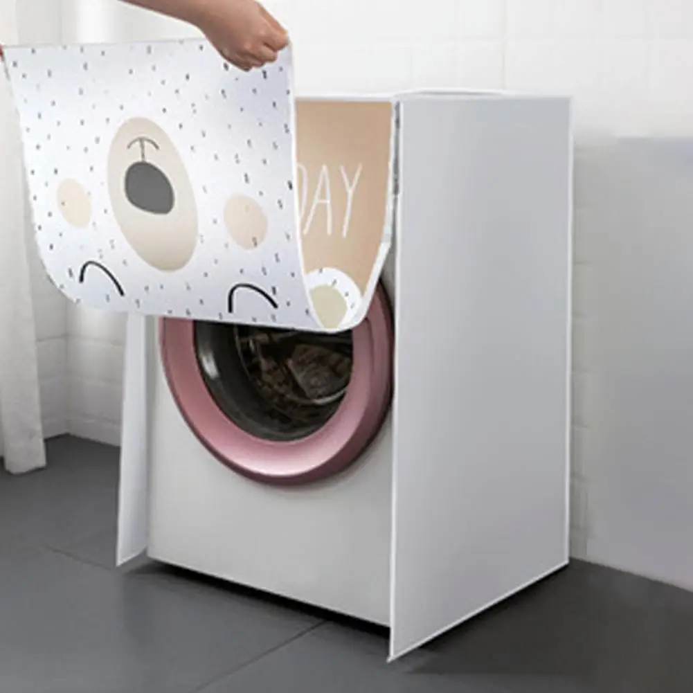 

Мягкий удобный практичный пылезащитный чехол для стиральной машины сумка для хранения гладкая Водонепроницаемая молния