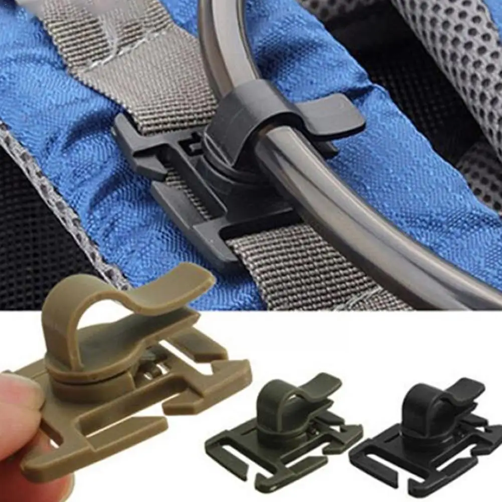 

2pcs Rotatable Drinking Tube Clip Molle Hydration Bladder Drinking Straw Tube Clamptrap Hose Webbing Clip For N1r6